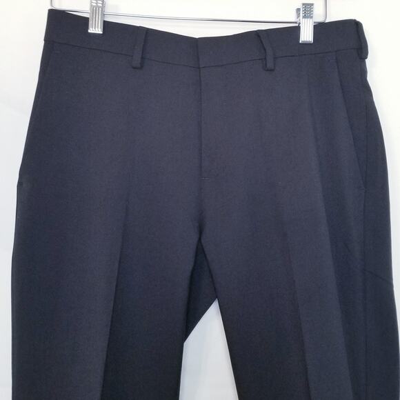 HAGGAR Premium Comfort Men's Black Dress Pants  Size 30W X 30L - Picture 4 of 11